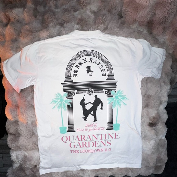 SUPER RARE BORN X RAISED White Tee with Black Graphic - Picture 11 of 11